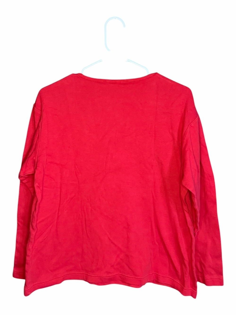Bay Studio Bright Red 3/4 Sleeve with Palm Trio - Picture 2 of 5
